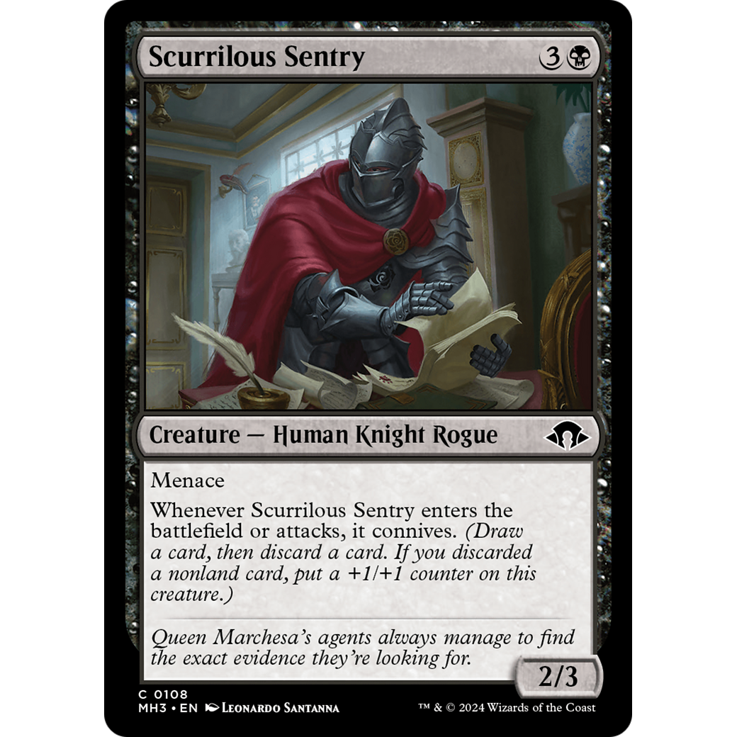 Scurrilous Sentry (MH3-108) - Modern Horizons 3 Foil