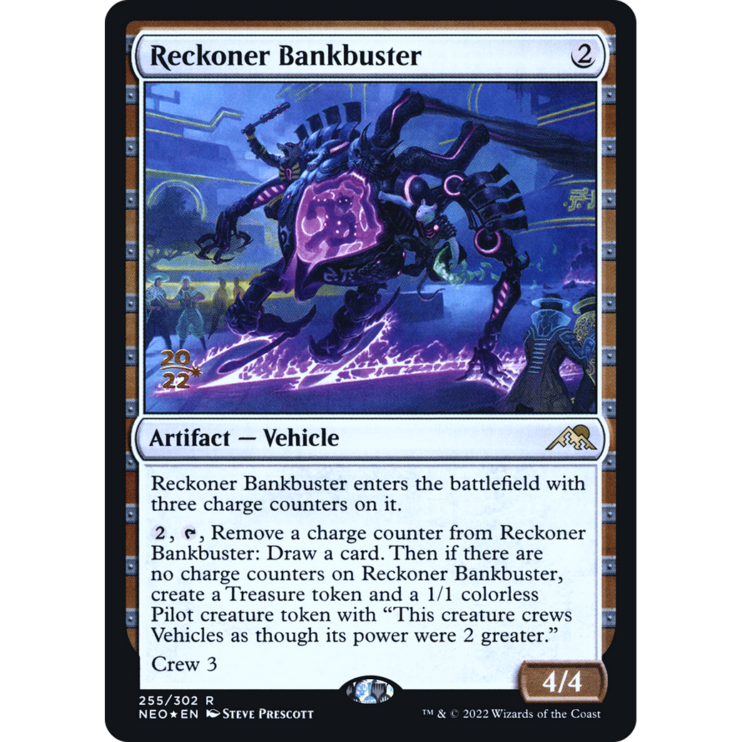 Reckoner Bankbuster (PRE-255S) - Kamigawa: Neon Dynasty Promos Foil