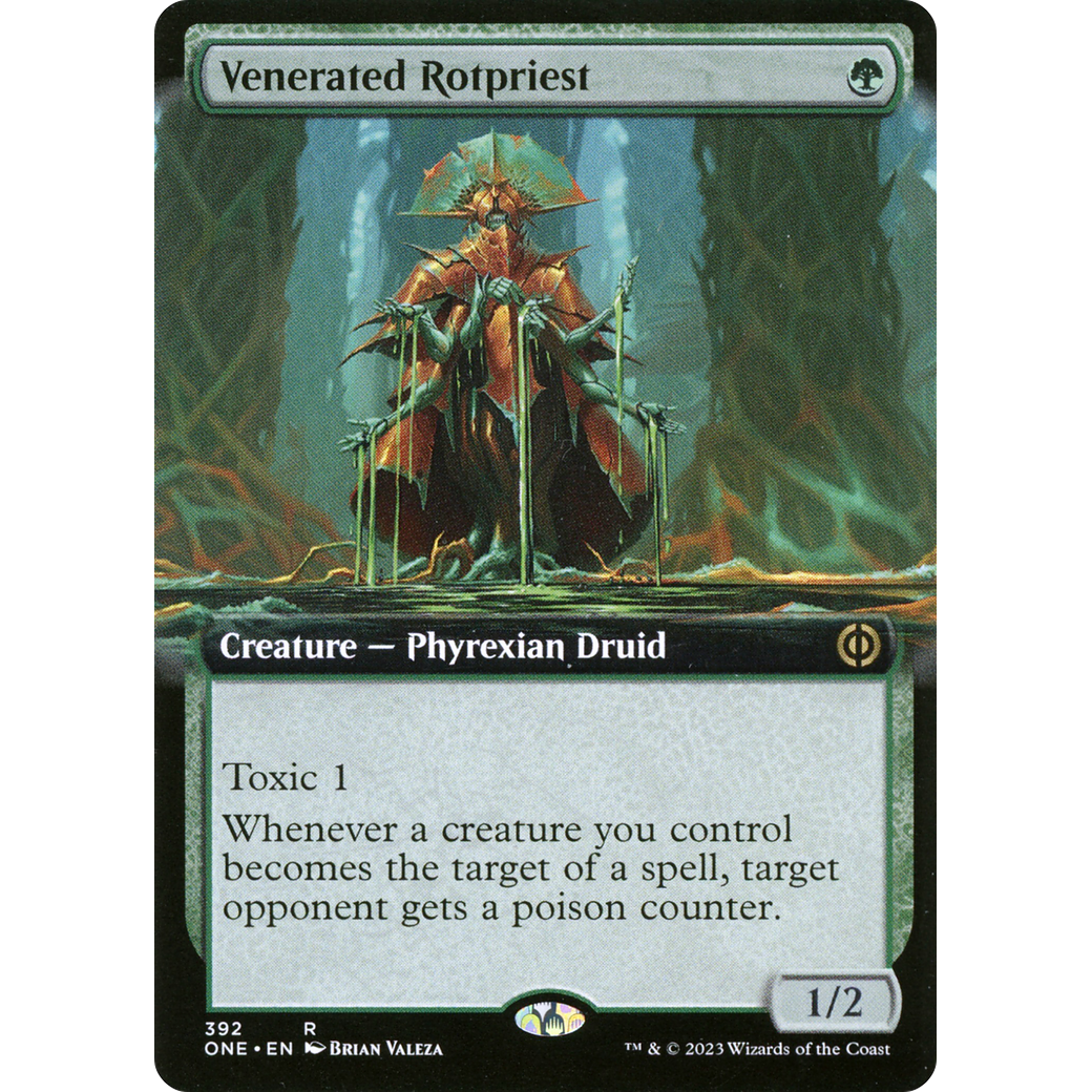 Venerated Rotpriest (ONE-392) - Phyrexia: All Will Be One: (Extended Art) Foil