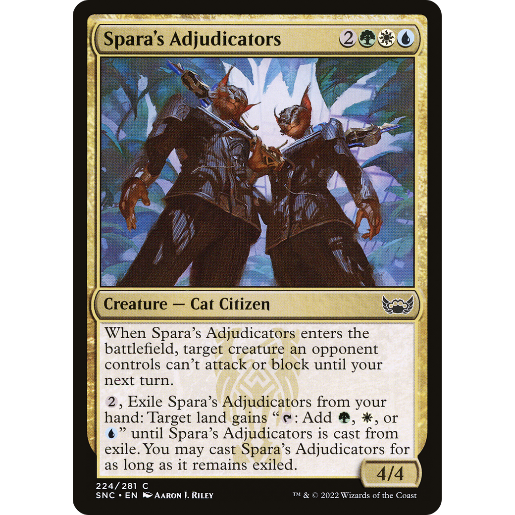 Spara's Adjudicators (SNC-224) - Streets of New Capenna Foil