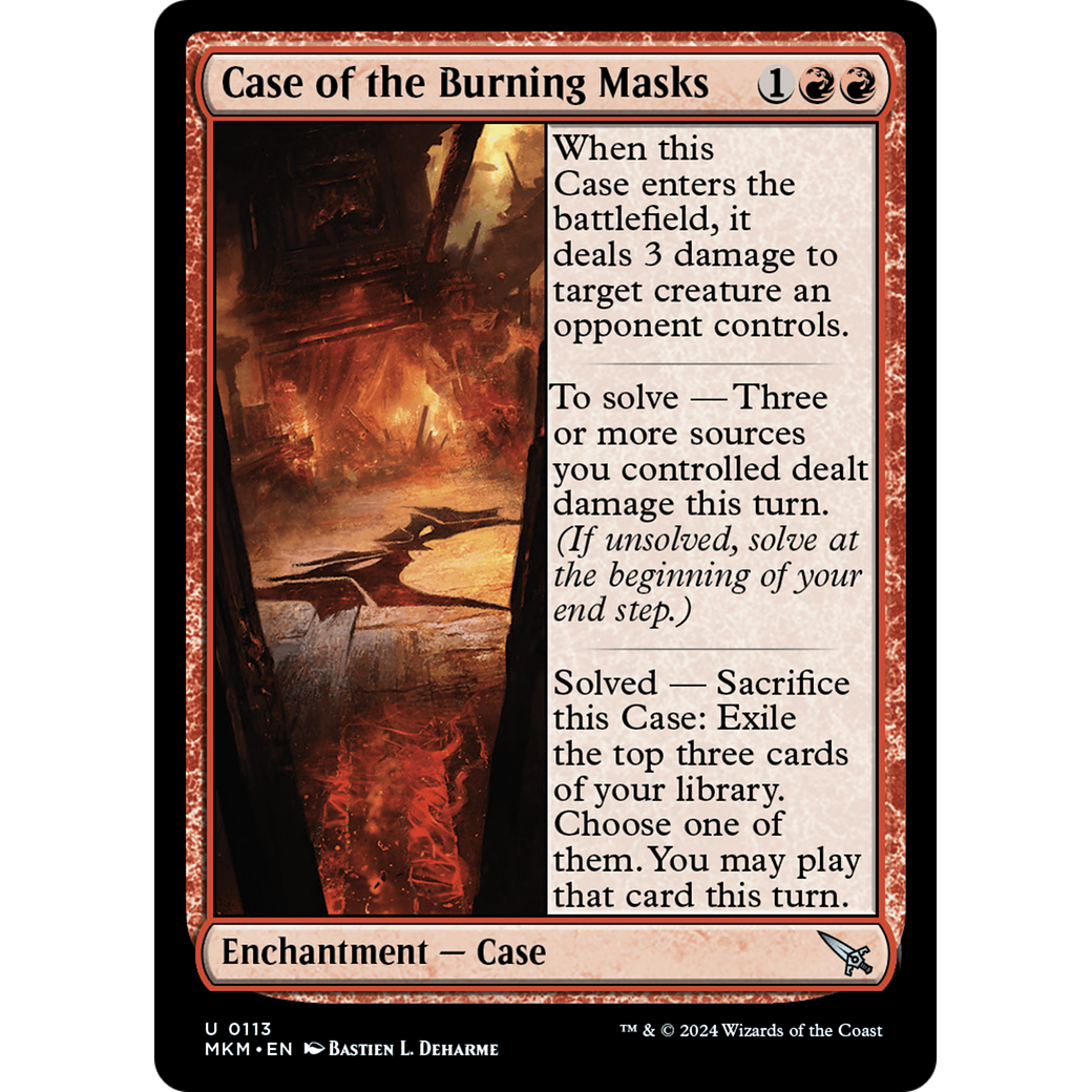 Case of the Burning Masks (MKM-113) - Murders at Karlov Manor Foil