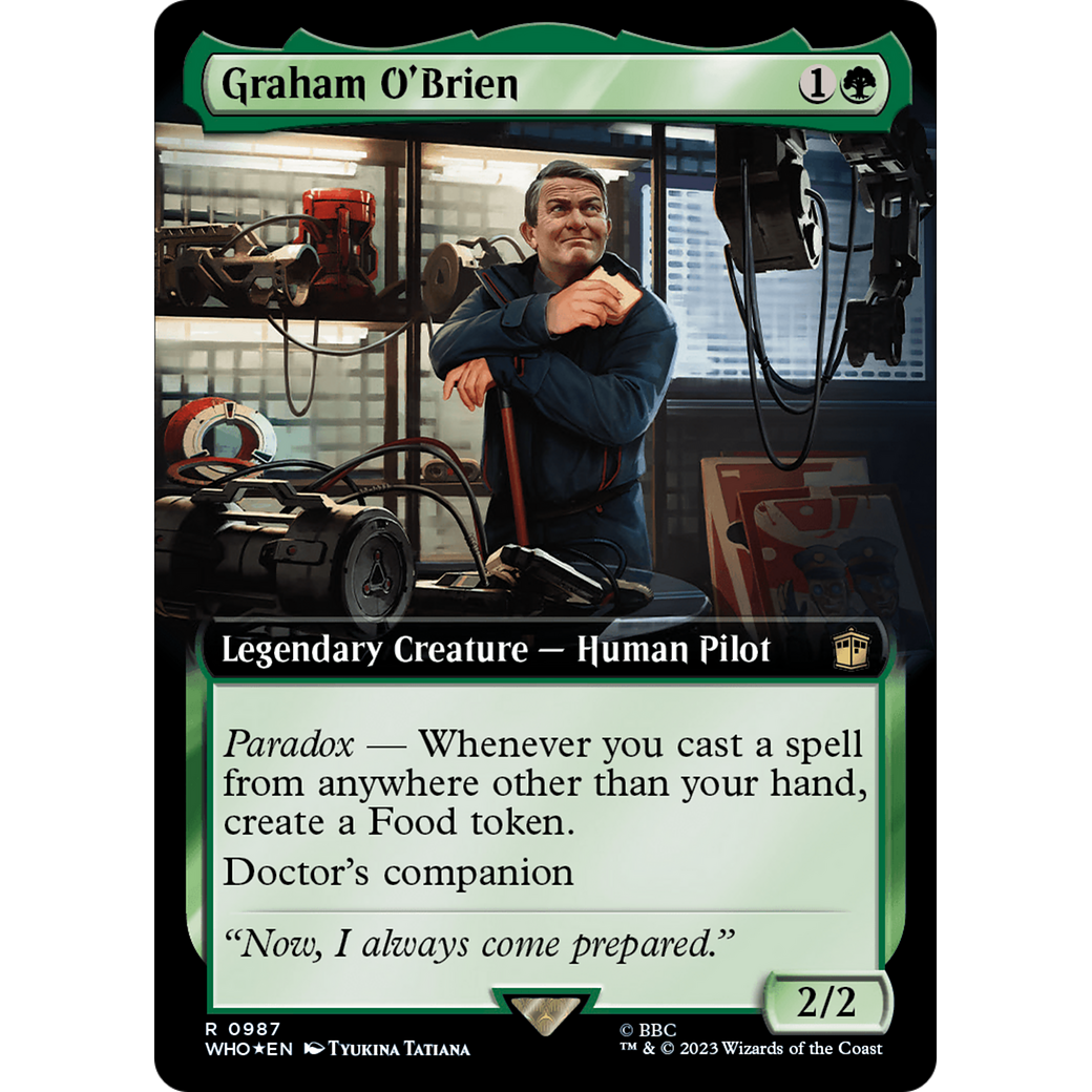 Graham O'Brien (Extended Art) (Surge Foil) (WHO-987) - Doctor Who: (Extended Art) Foil