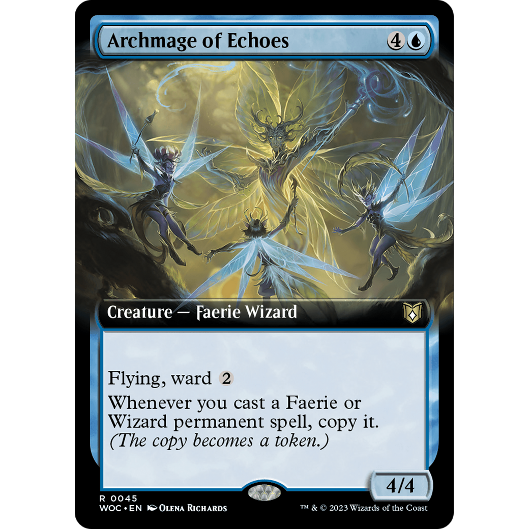 Archmage of Echoes (WOC-045) - Wilds of Eldraine Commander: (Extended Art)