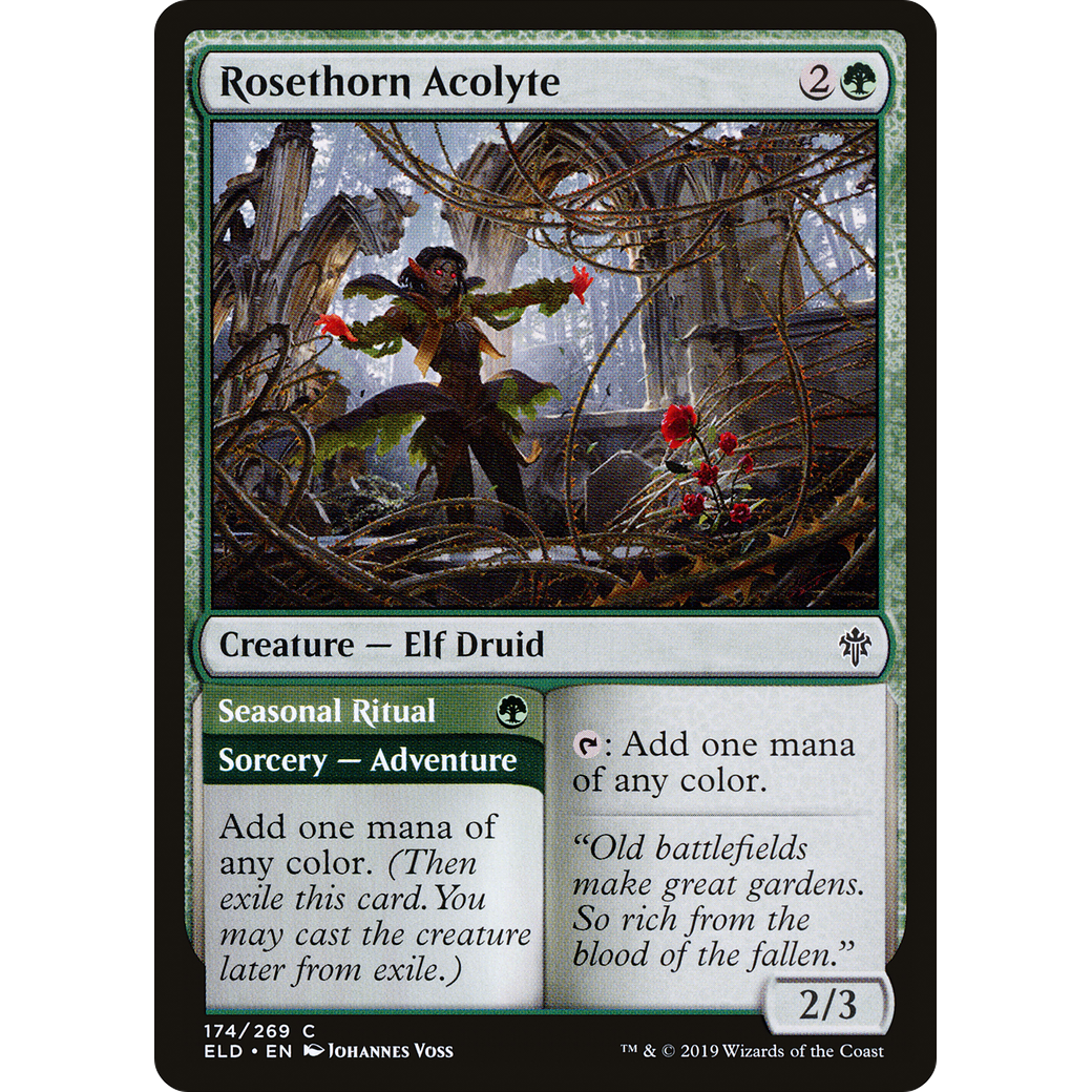 Rosethorn Acolyte (ELD-174) - Throne of Eldraine