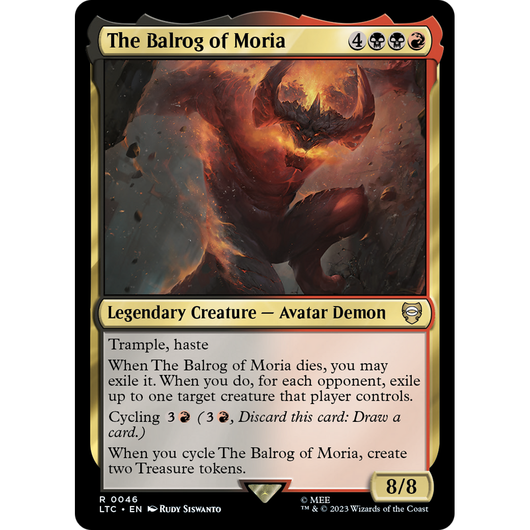 The Balrog of Moria (LTC-046) - Tales of Middle-earth Commander