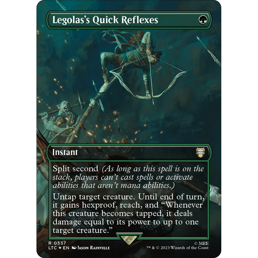 Legolas's Quick Reflexes (LTC-537) - Tales of Middle-earth Commander (Borderless) Foil