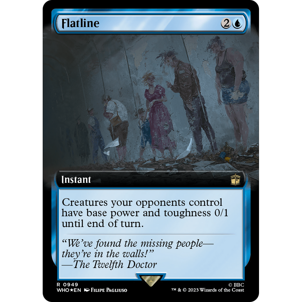 Flatline (Extended Art) (Surge Foil) (WHO-949) - Doctor Who: (Extended Art) Foil