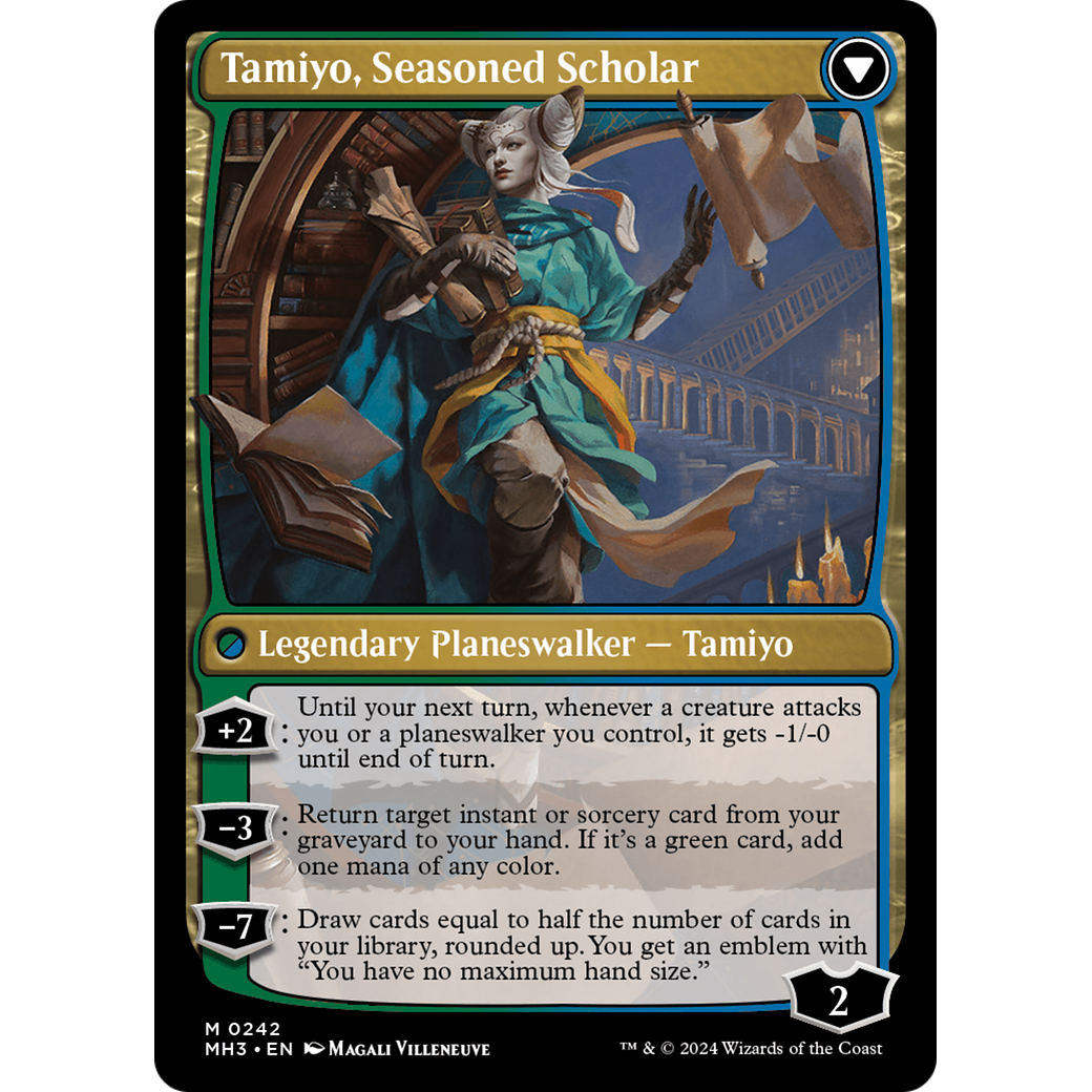 Tamiyo, Inquisitive Student // Tamiyo, Seasoned Scholar (MH3-242) - Modern Horizons 3