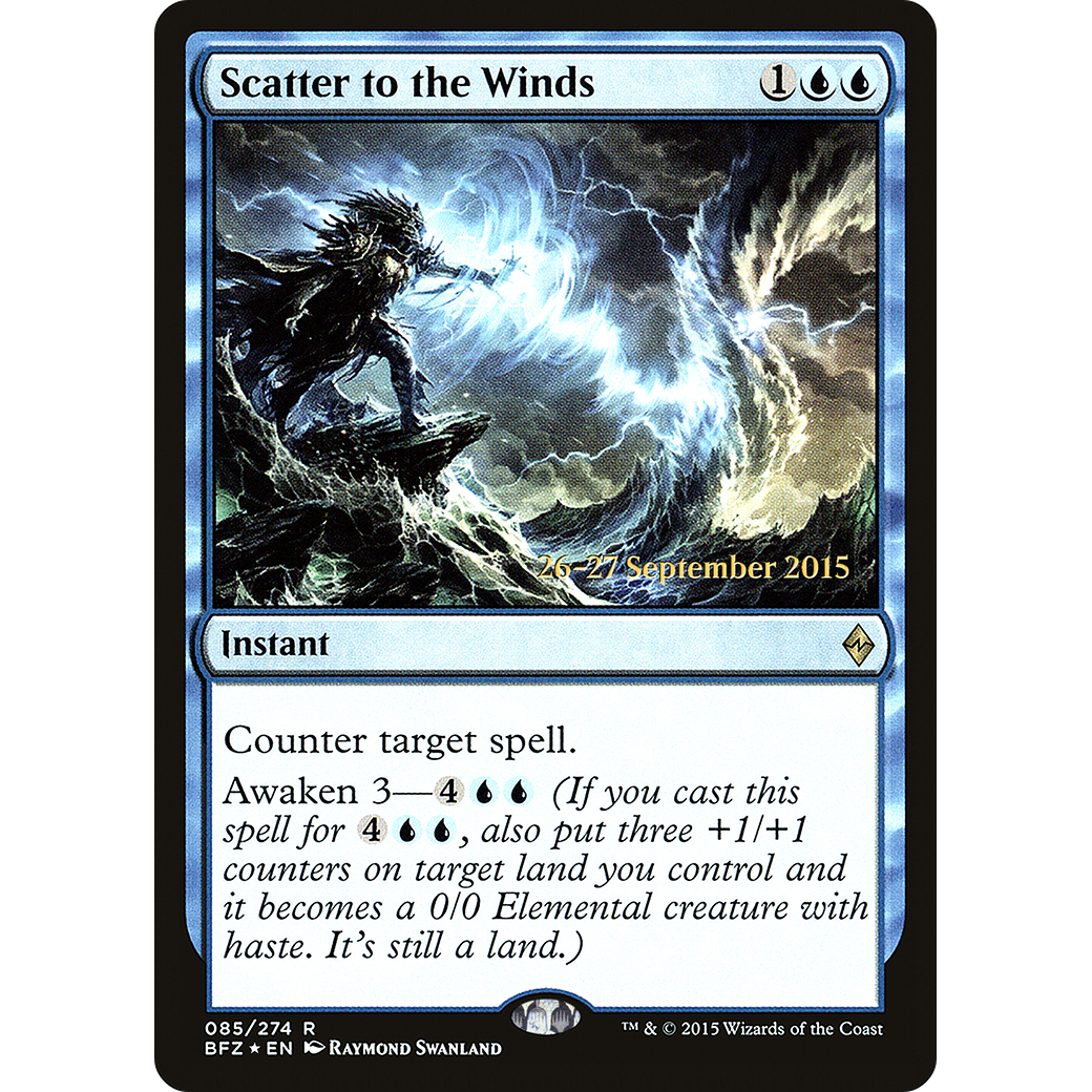 Scatter to the Winds (PRE-085) - Battle for Zendikar Promos Foil
