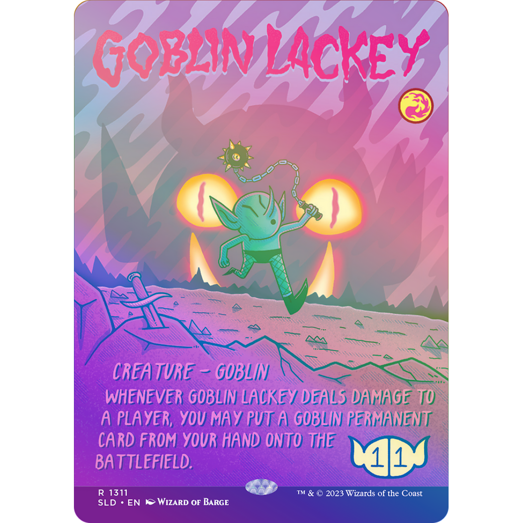 Goblin Lackey (1311) (Rainbow Foil) (SLD-1311) - Secret Lair Drop (Borderless) Foil