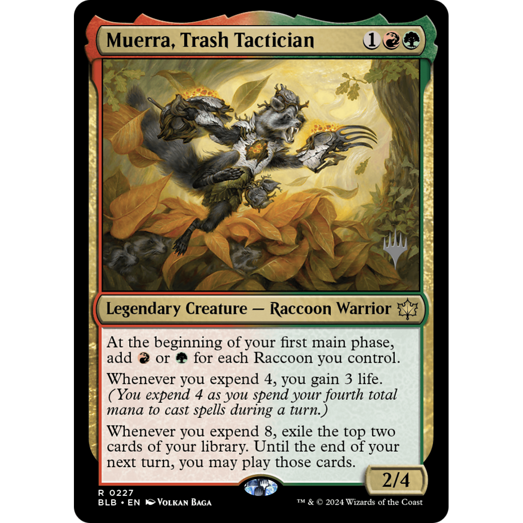 Muerra, Trash Tactician (PPBLB-227P) - Bloomburrow Promos