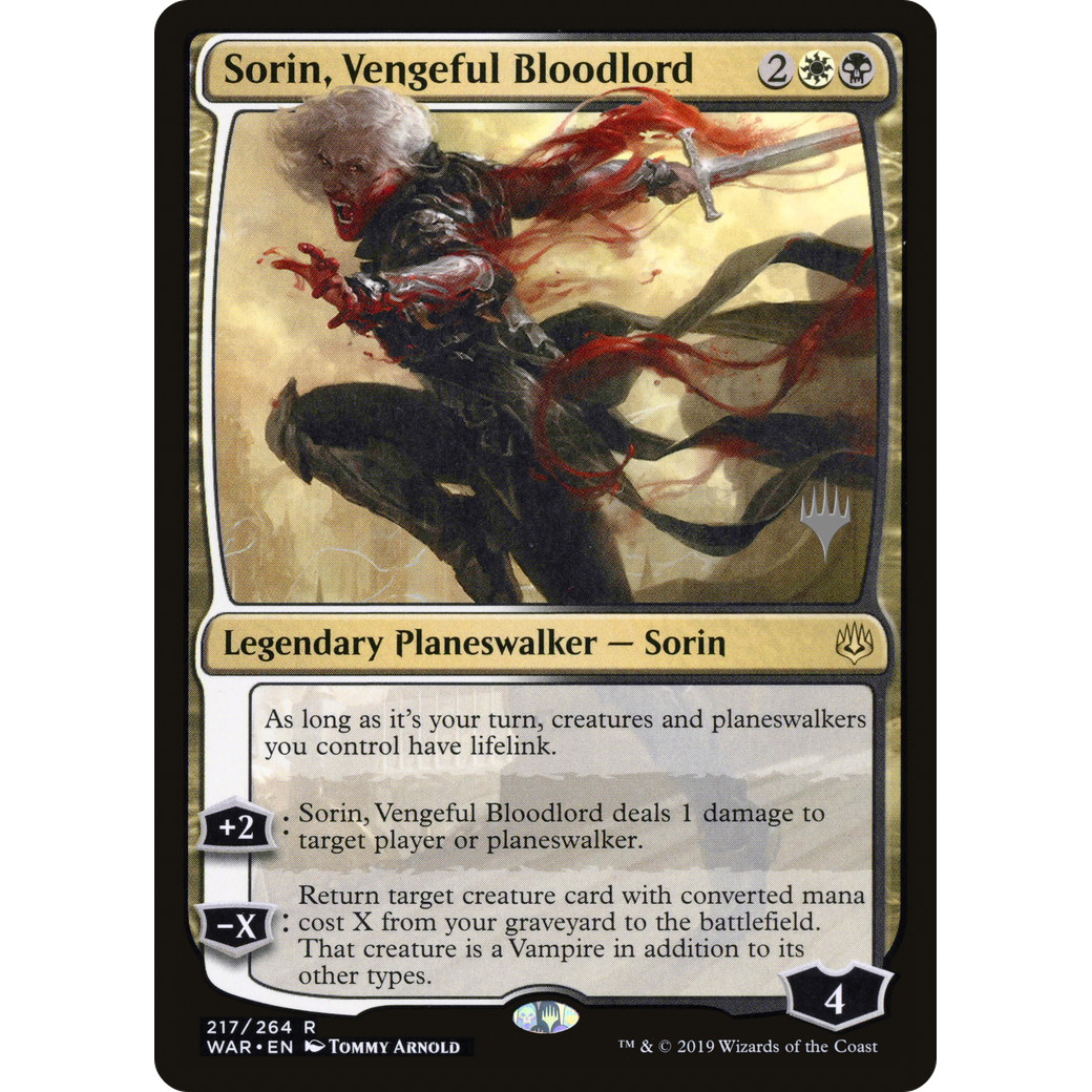 Sorin, Vengeful Bloodlord (PPELD-217) - War of the Spark Promos Foil