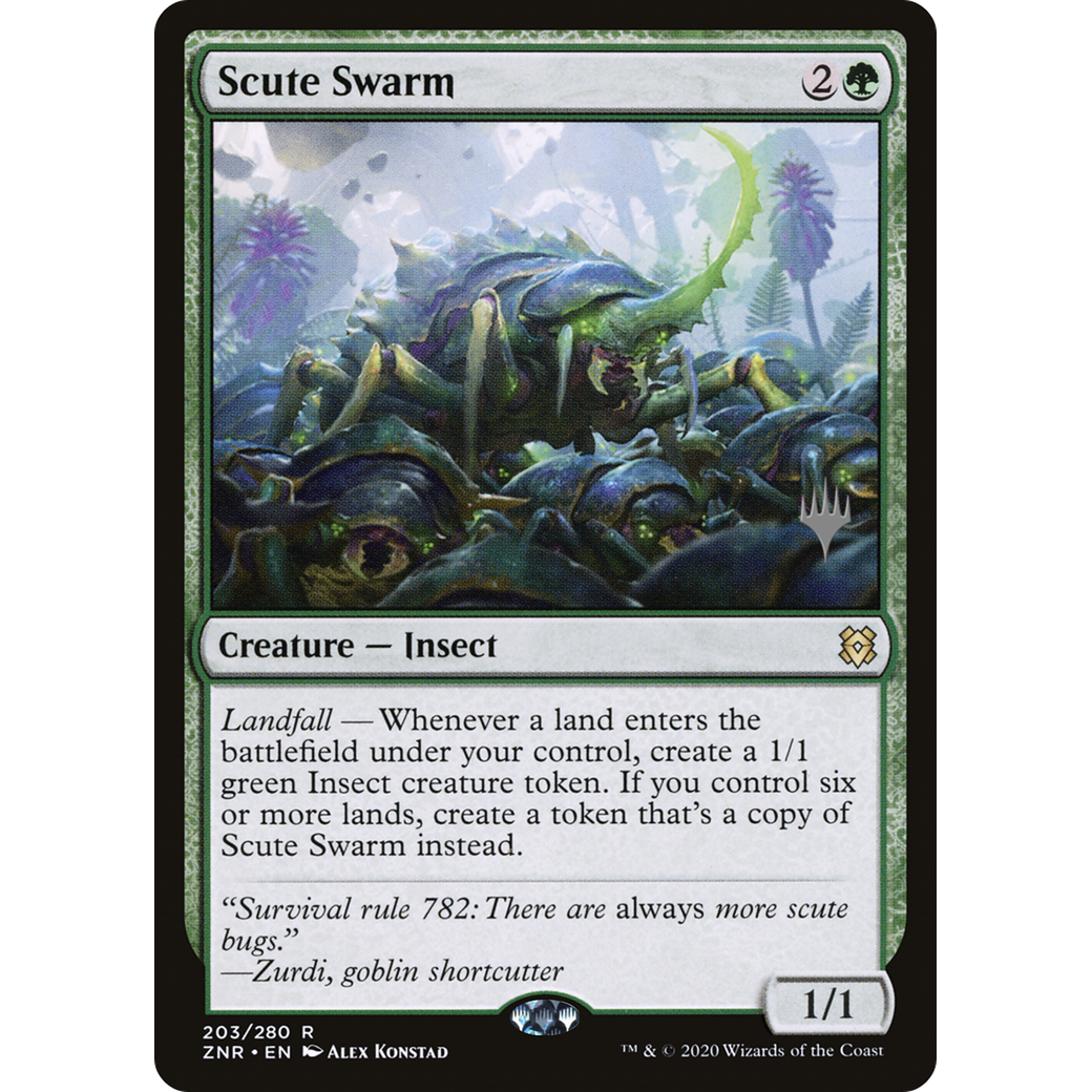 Scute Swarm (PPZNR-203) - Zendikar Rising Promos Foil