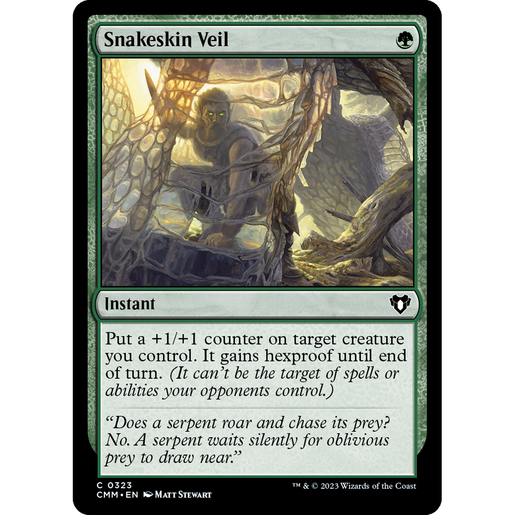 Snakeskin Veil (CMM-323) - Commander Masters Foil