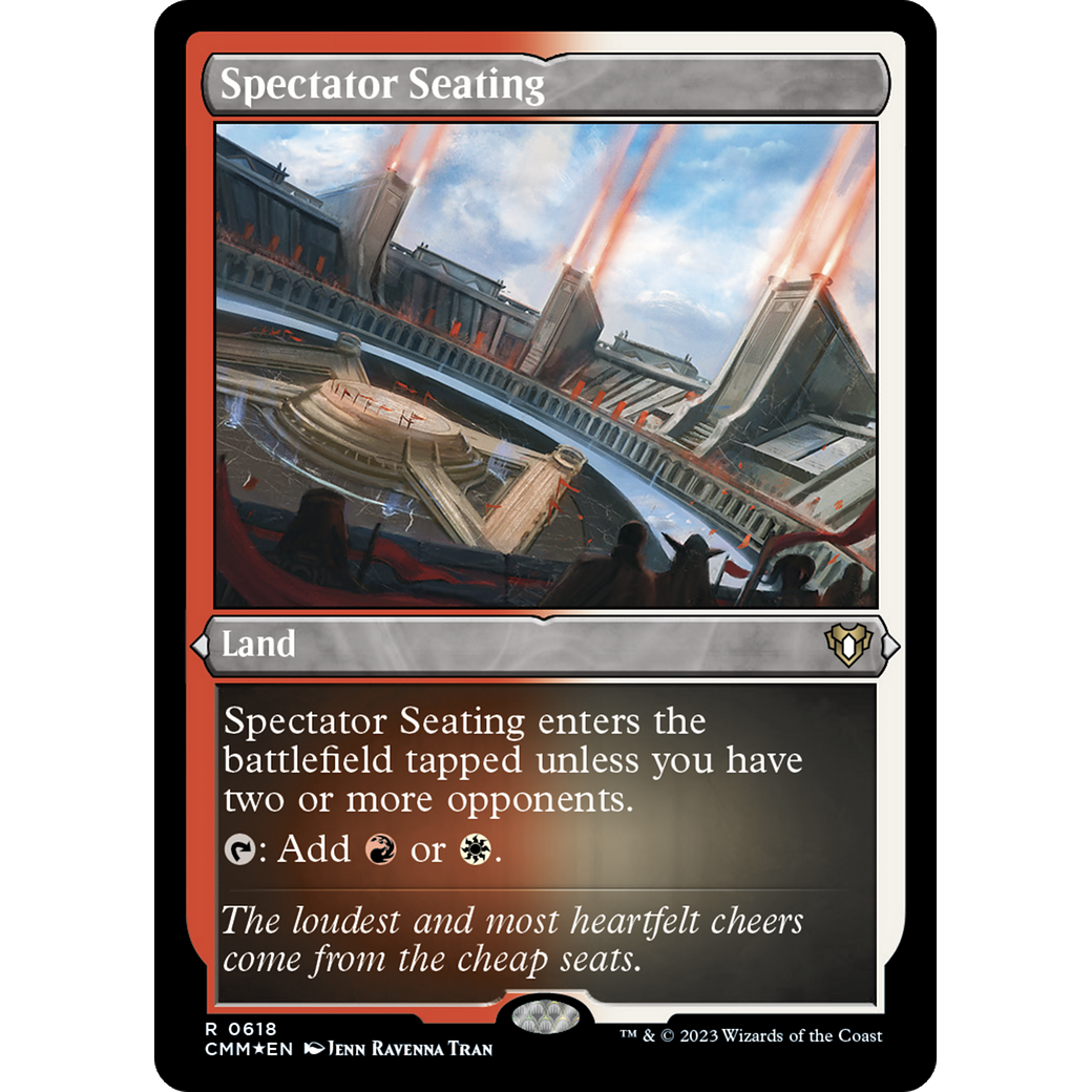 Spectator Seating (CMM-618) - Commander Masters Etched Foil