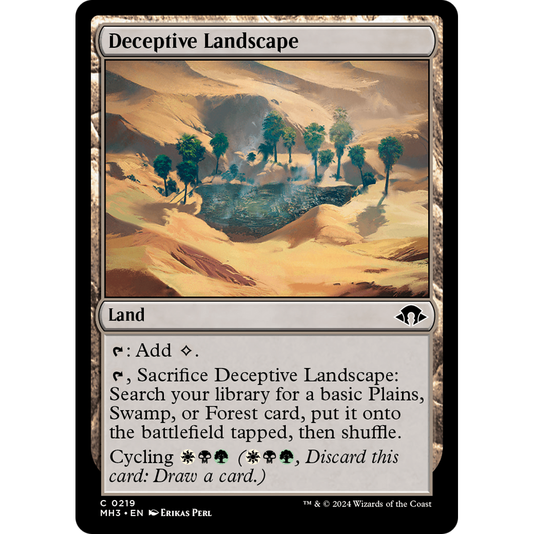 Deceptive Landscape (MH3-219) - Modern Horizons 3 Foil