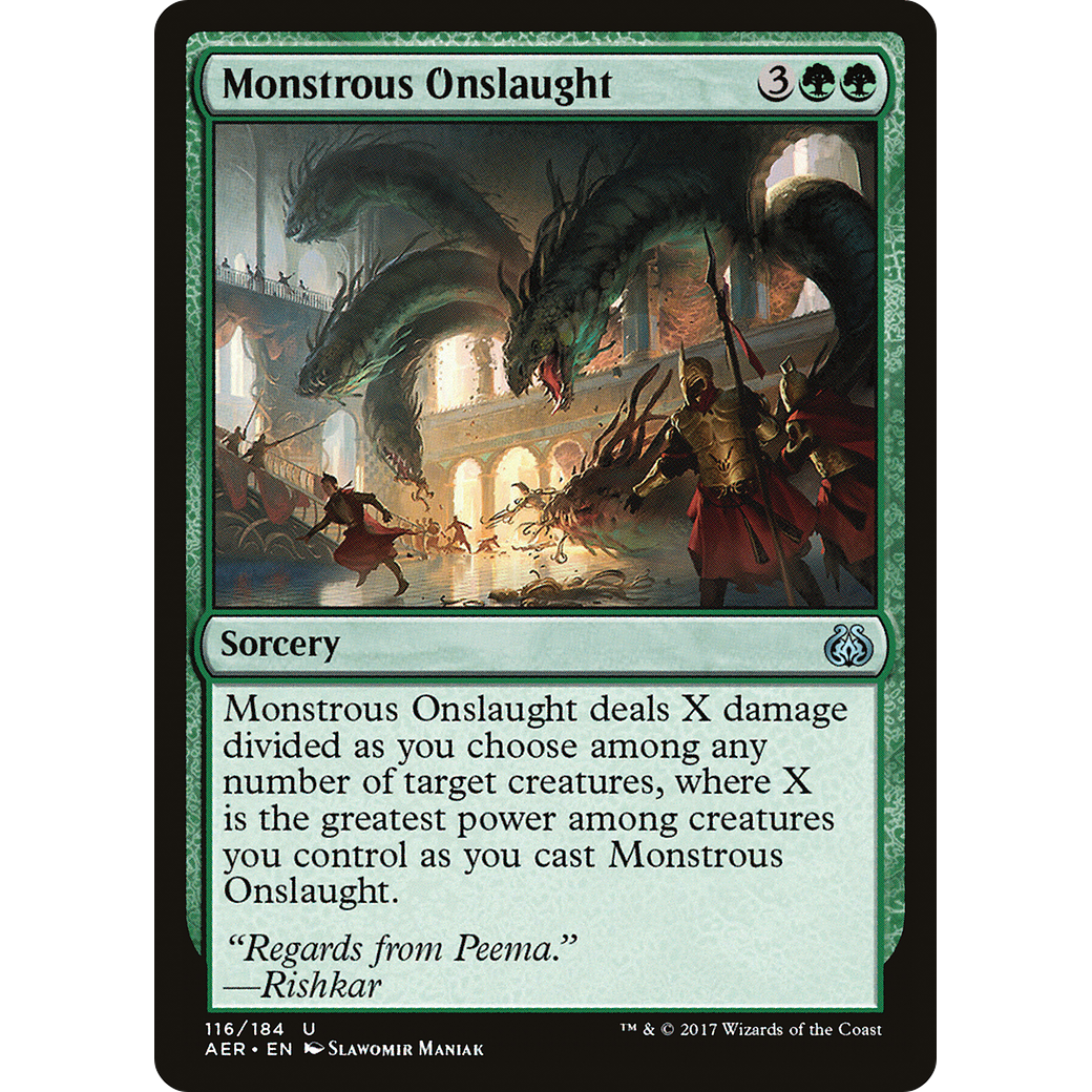 Monstrous Onslaught (AER-116) - Aether Revolt Foil