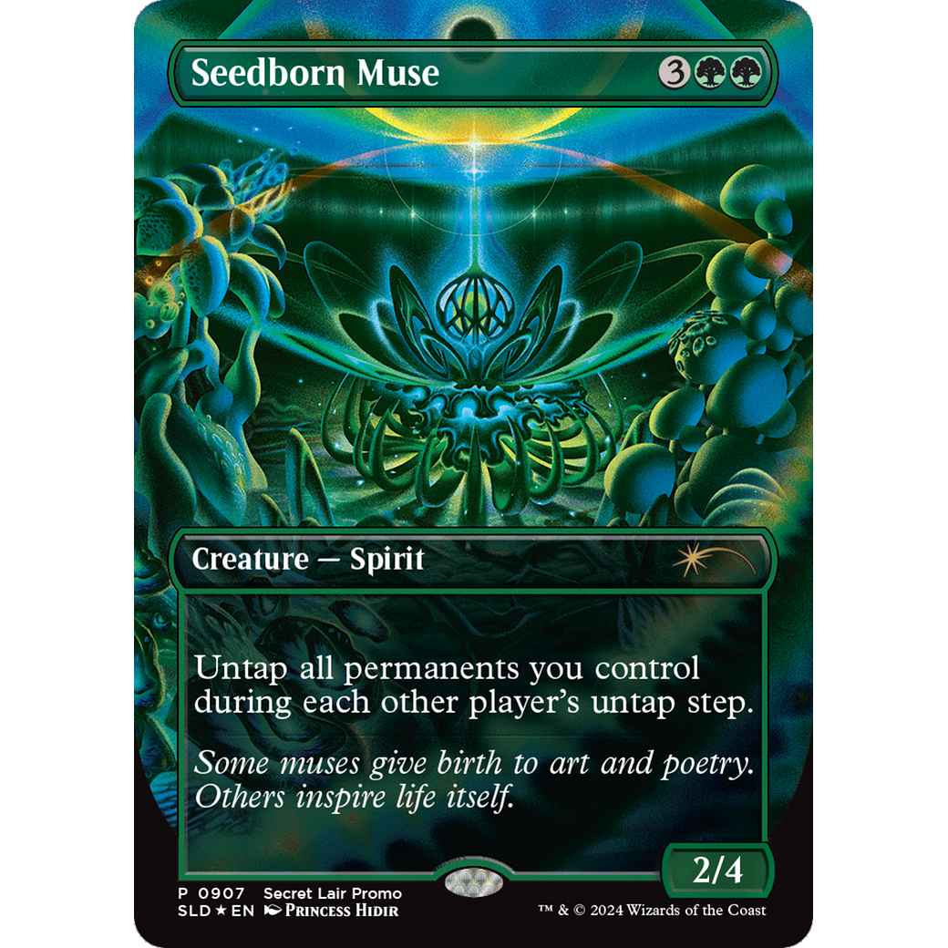 Seedborn Muse (Rainbow Foil) (SLD-907) - Secret Lair Drop (Borderless) Foil