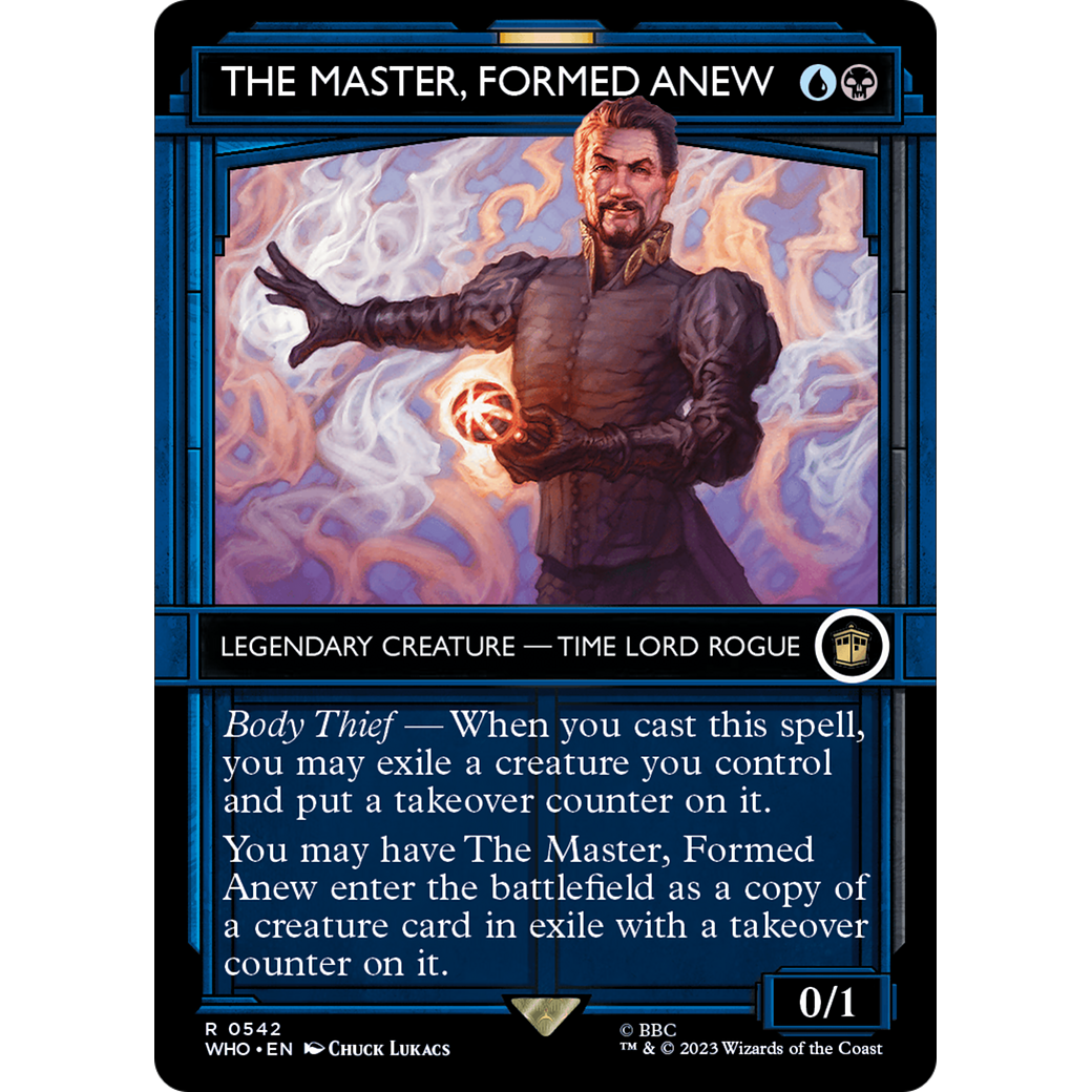 The Master, Formed Anew (Showcase) (WHO-542) - Doctor Who: (Showcase) (Borderless) Foil