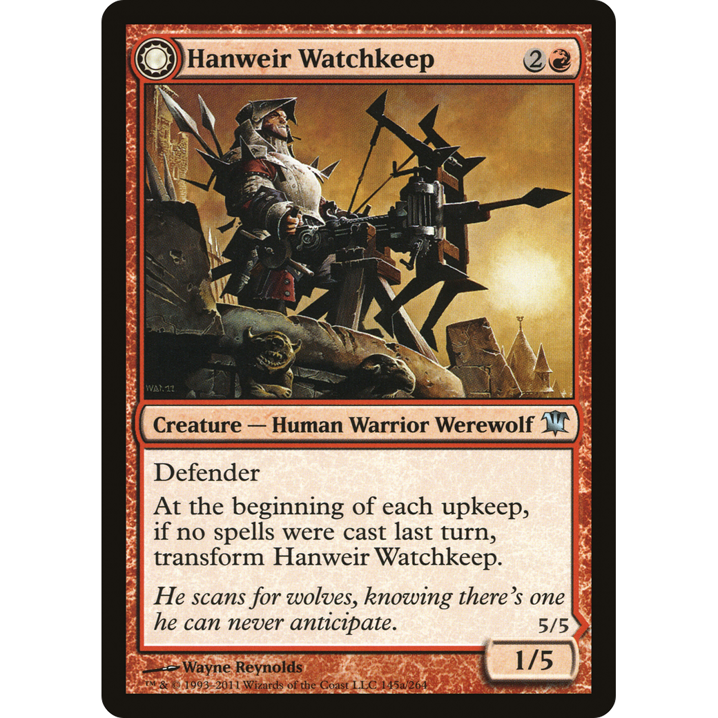 Hanweir Watchkeep (ISD-145) - Innistrad: (Double Faced Transform) Foil