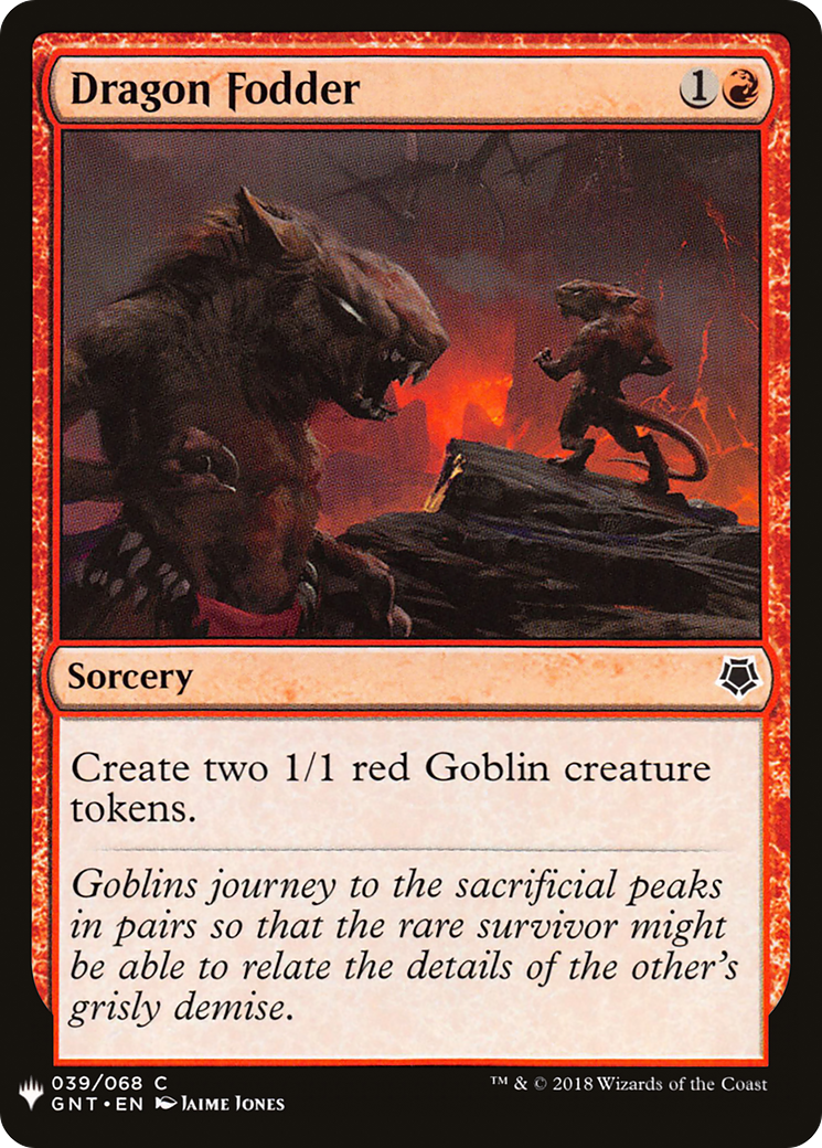 Dragon Fodder (GNT) (LIST-039) - The List