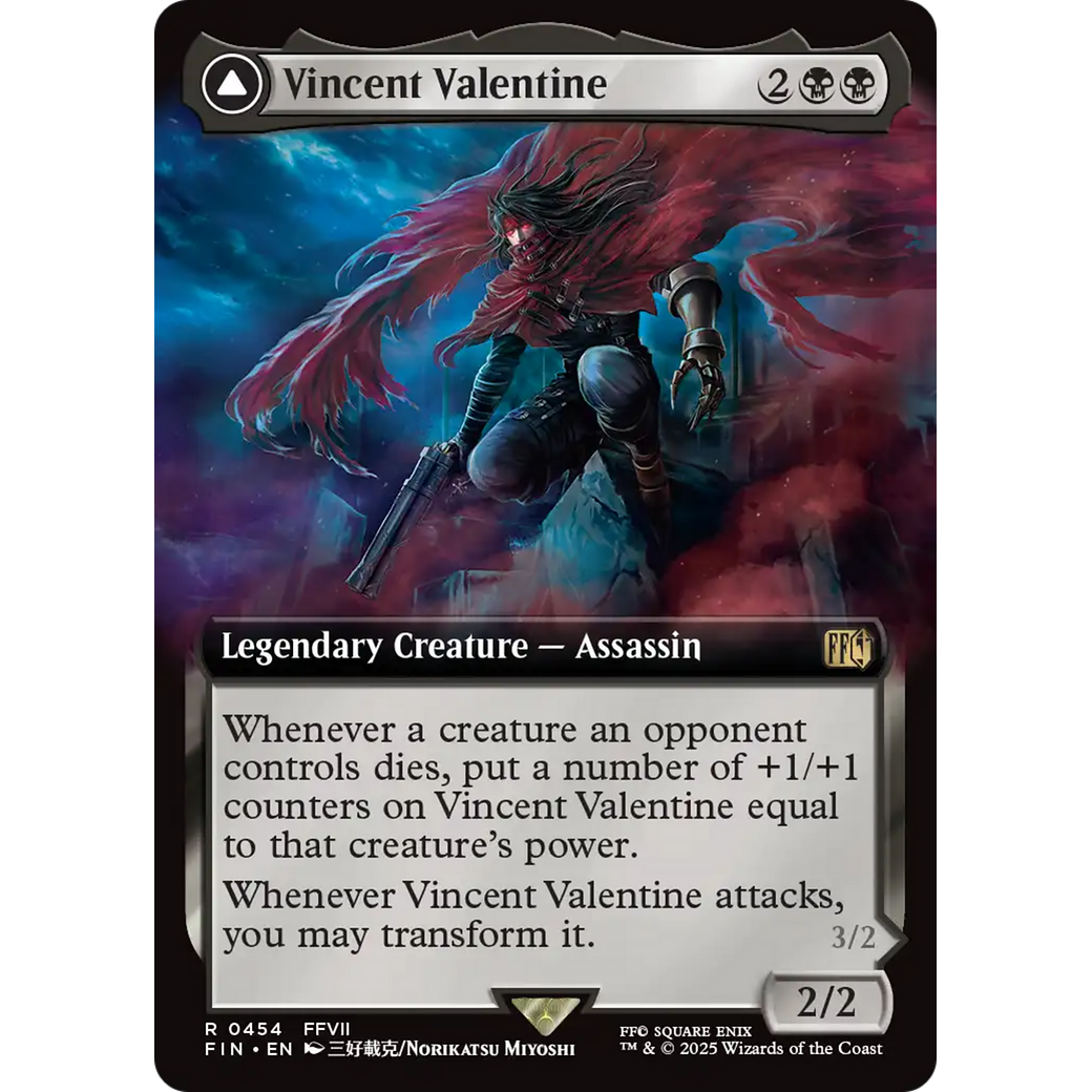 Vincent Valentine (Extended Art) (FIN-454) - FINAL FANTASY: (Extended Art) Foil