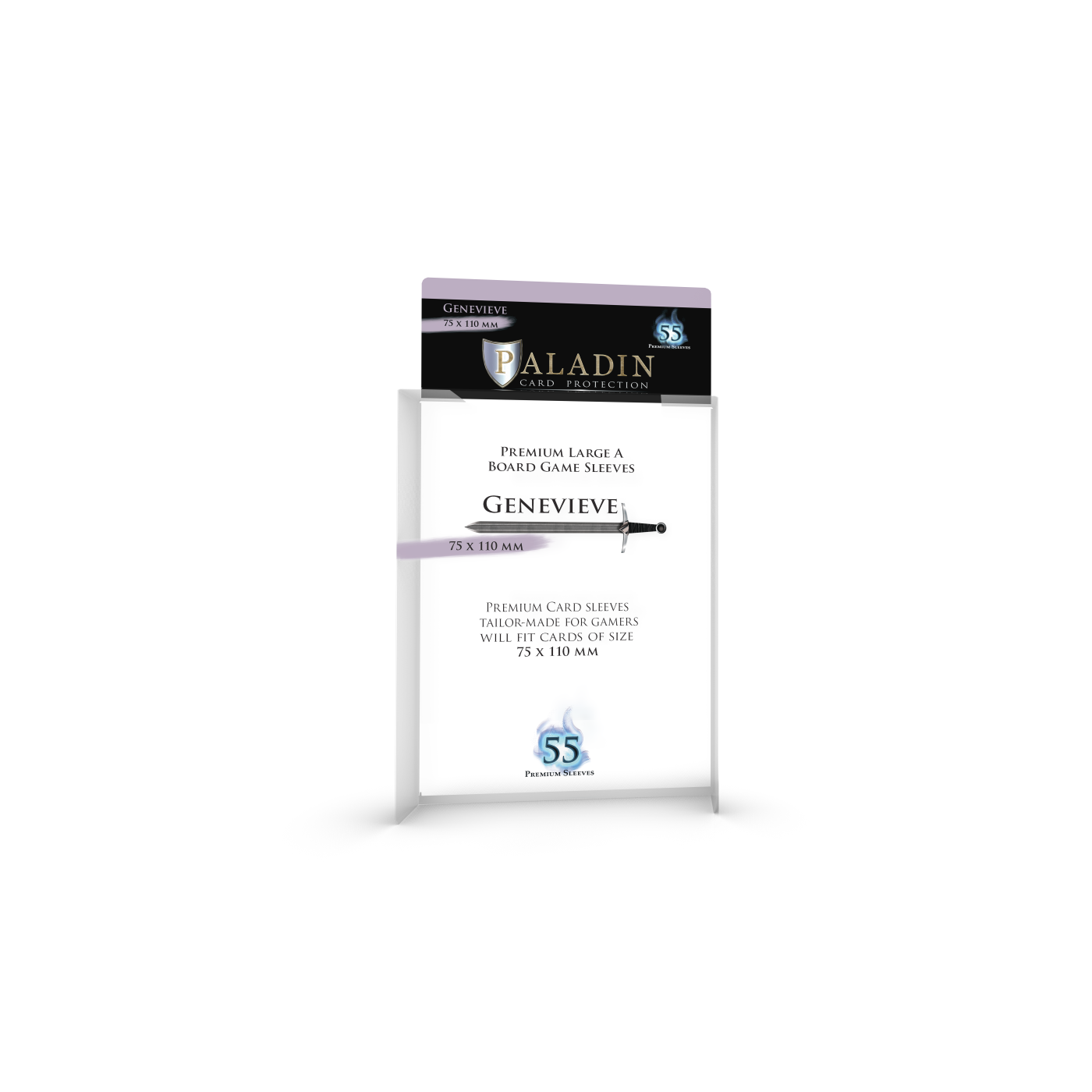 Paladin Card Protectors - Clear Gloss Large Sizes: Gilbert – 60x103mm