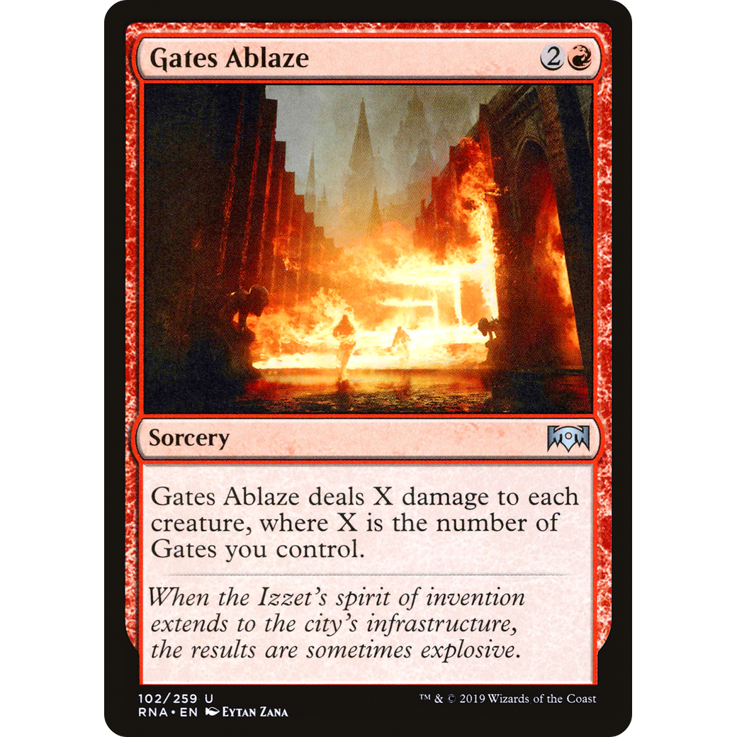 Gates Ablaze (RNA-102) - Ravnica Allegiance