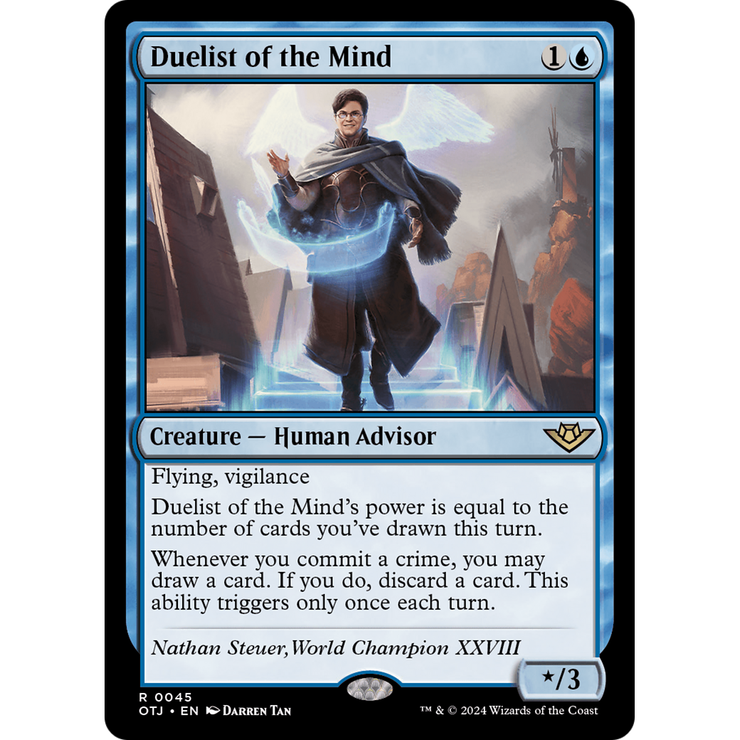 Duelist of the Mind (OTJ-045) - Outlaws of Thunder Junction Foil