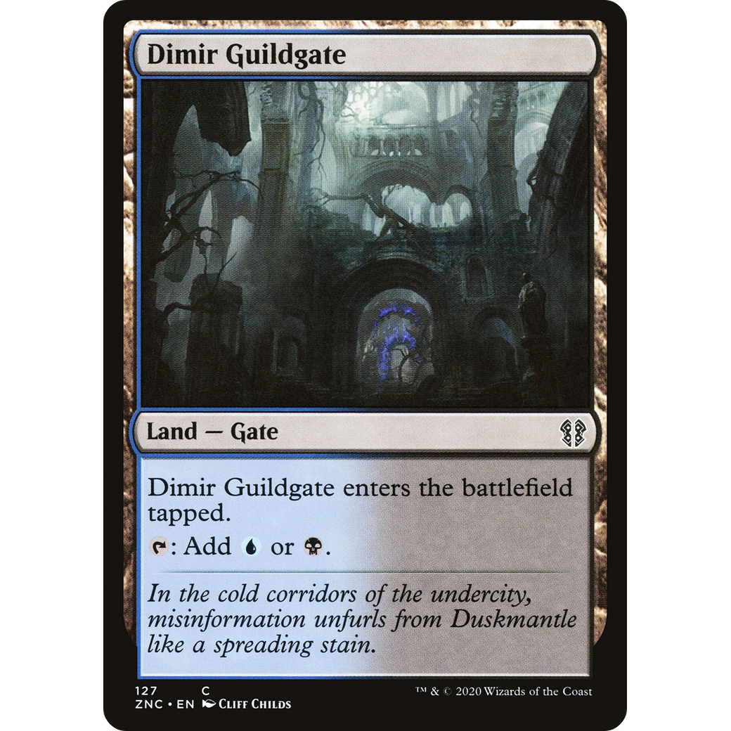 Dimir Guildgate (ZNC-127) - Zendikar Rising Commander