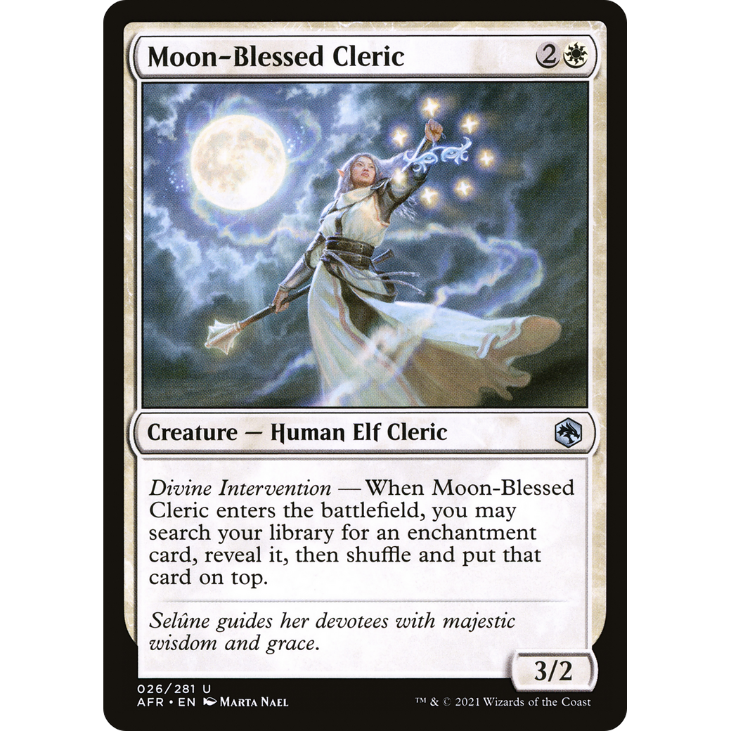 Moon-Blessed Cleric (AFR-026) - Adventures in the Forgotten Realms Foil