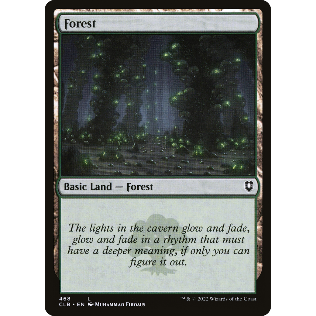 Forest (CLB-468) - Commander Legends: Battle for Baldur's Gate Foil