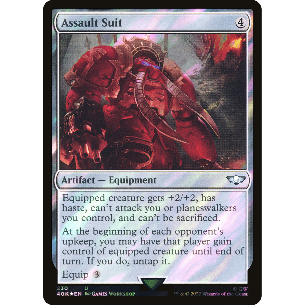 Assault Suit (40K-230) - Warhammer 40,000 Commander Foil