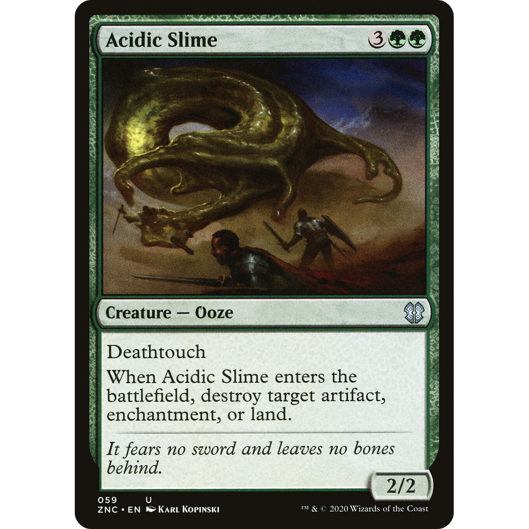 Acidic Slime (ZNC-059) - Zendikar Rising Commander