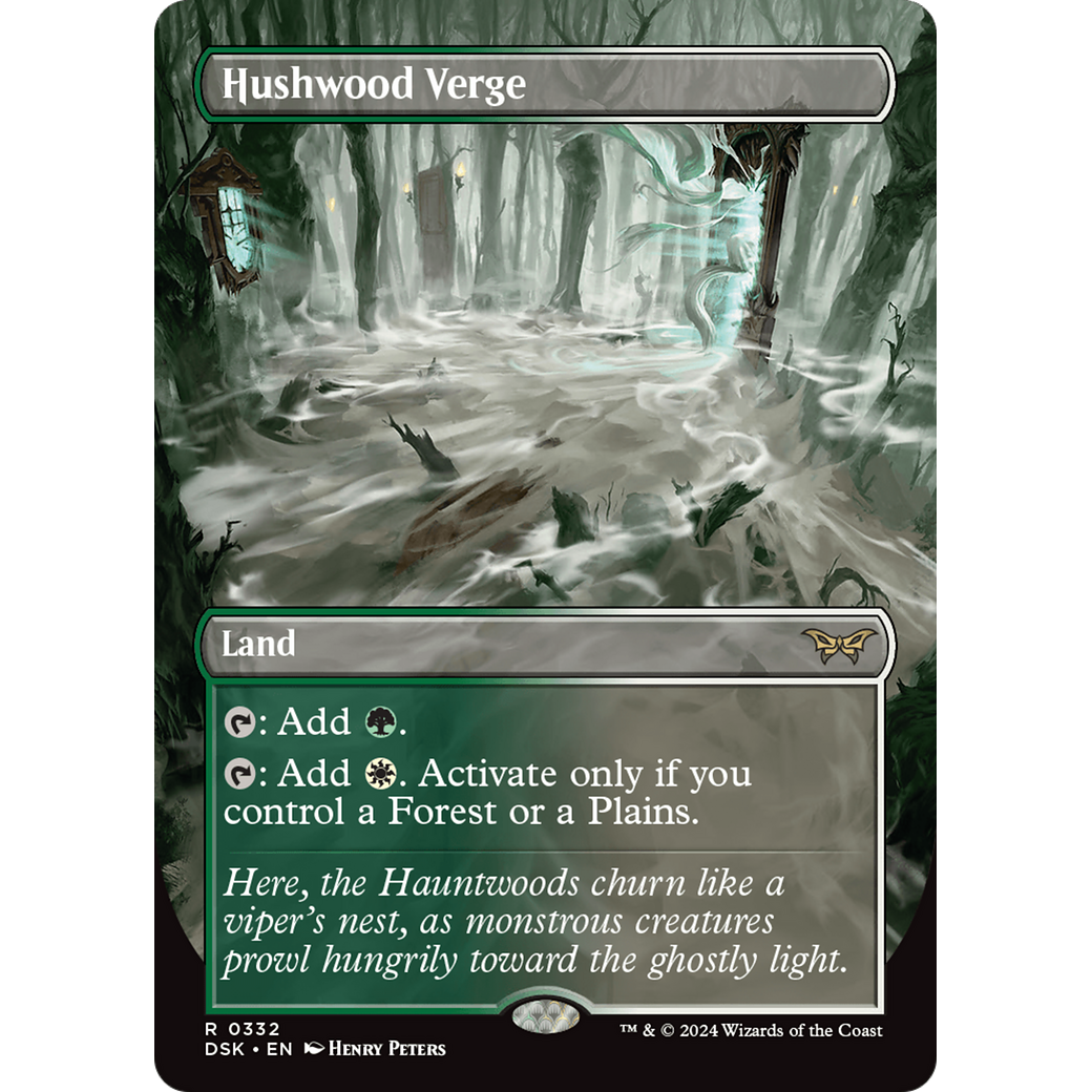 Hushwood Verge (DSK-332) - Duskmourn: House of Horror (Borderless) Foil