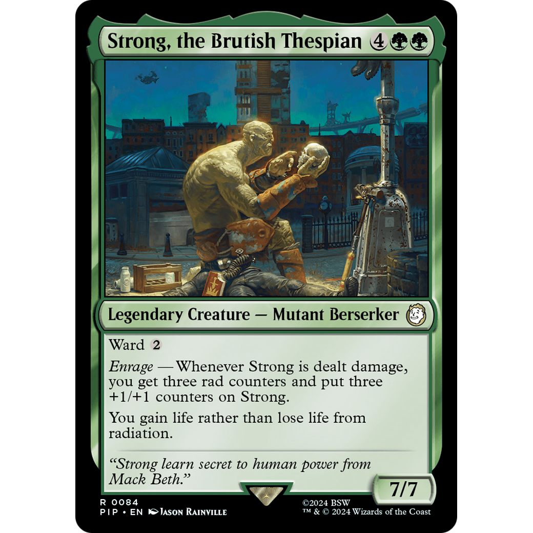 Strong, the Brutish Thespian (PIP-084) - Fallout Foil