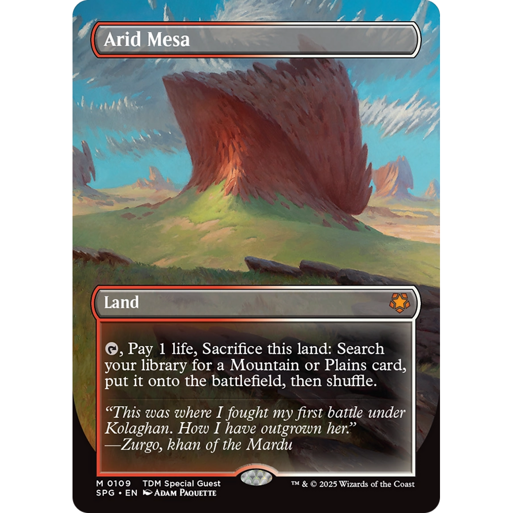 Arid Mesa (Borderless) (SPG-109) - Special Guests (Borderless) Foil