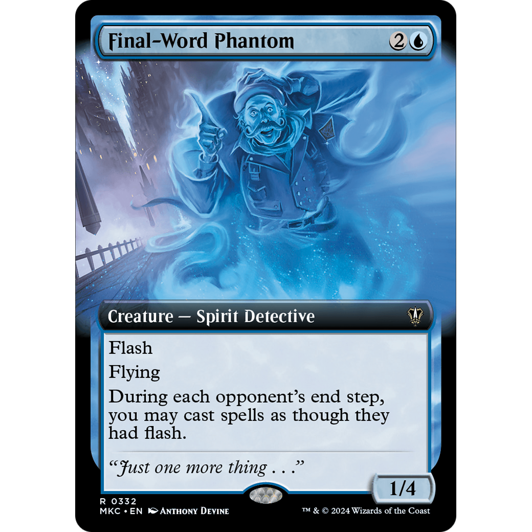 Final-Word Phantom (MKC-332) - Murders at Karlov Manor Commander: (Extended Art)