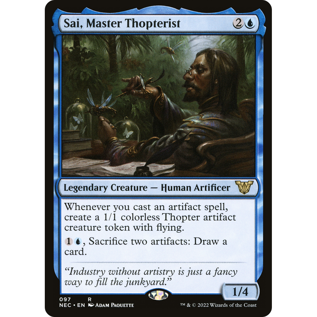 Sai, Master Thopterist (NEC-097) - Neon Dynasty Commander