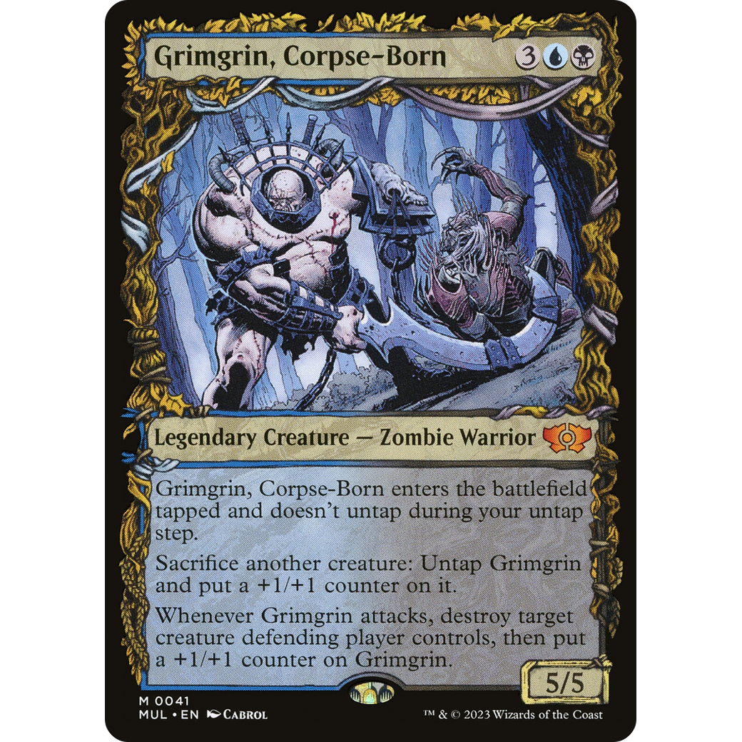 Grimgrin, Corpse-Born (MUL-041) - Multiverse Legends: (Showcase) Foil