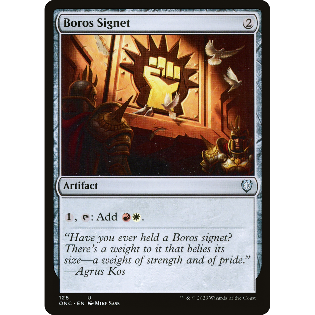 Boros Signet (ONC-126) - Phyrexia: All Will Be One Commander
