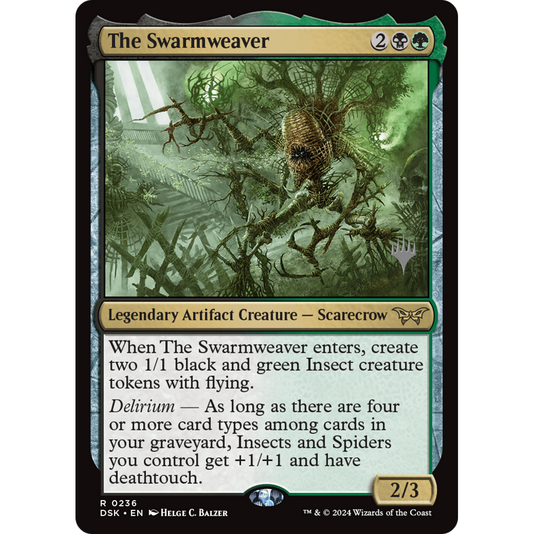 The Swarmweaver (PPDSK-236P) - Duskmourn: House of Horror Promos Foil