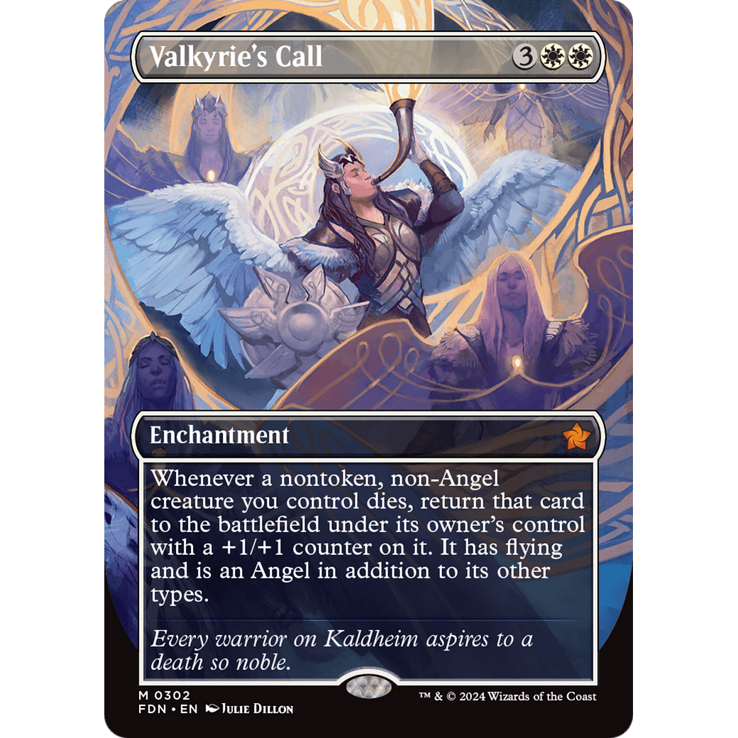 Valkyrie's Call (FDN-302) - Foundations (Borderless) Foil