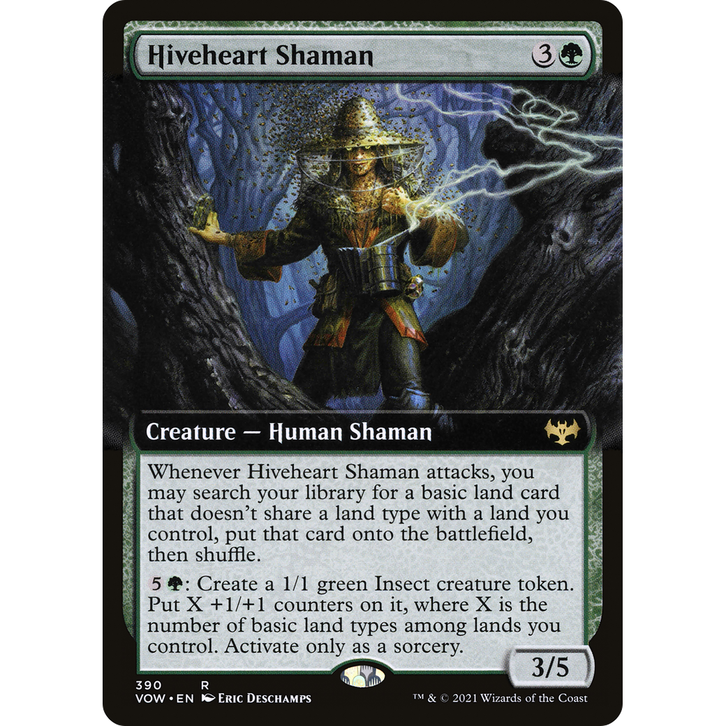 Hiveheart Shaman (Extended Art) (VOW-390) - Innistrad: Crimson Vow: (Extended Art)
