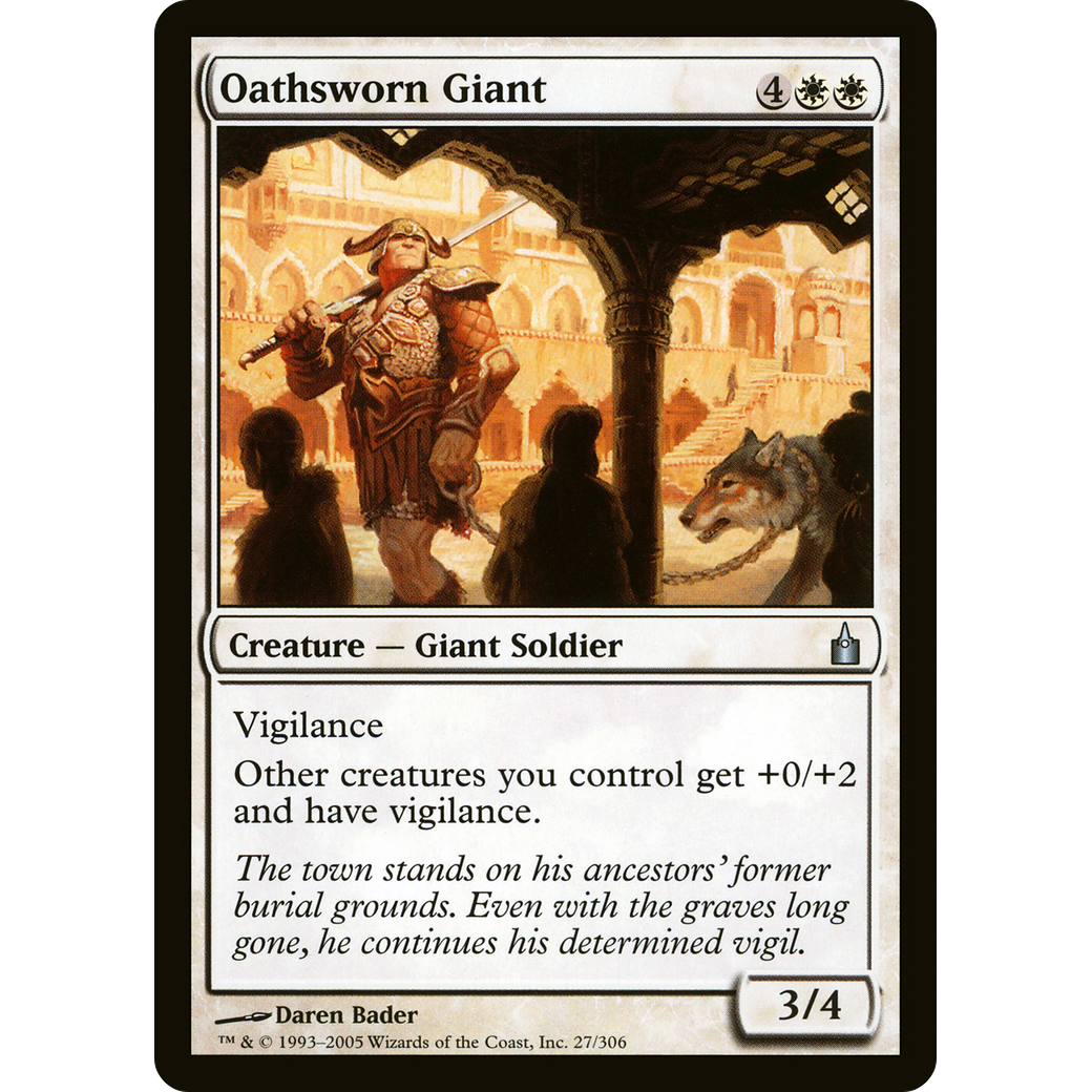 Oathsworn Giant (RAV-027) - Ravnica: City of Guilds Foil