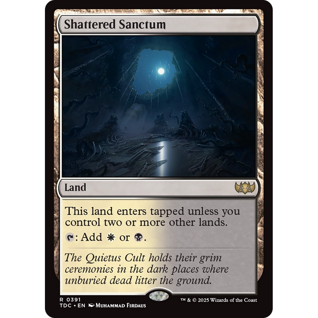 Shattered Sanctum (TDC-391) - Commander: Tarkir: Dragonstorm