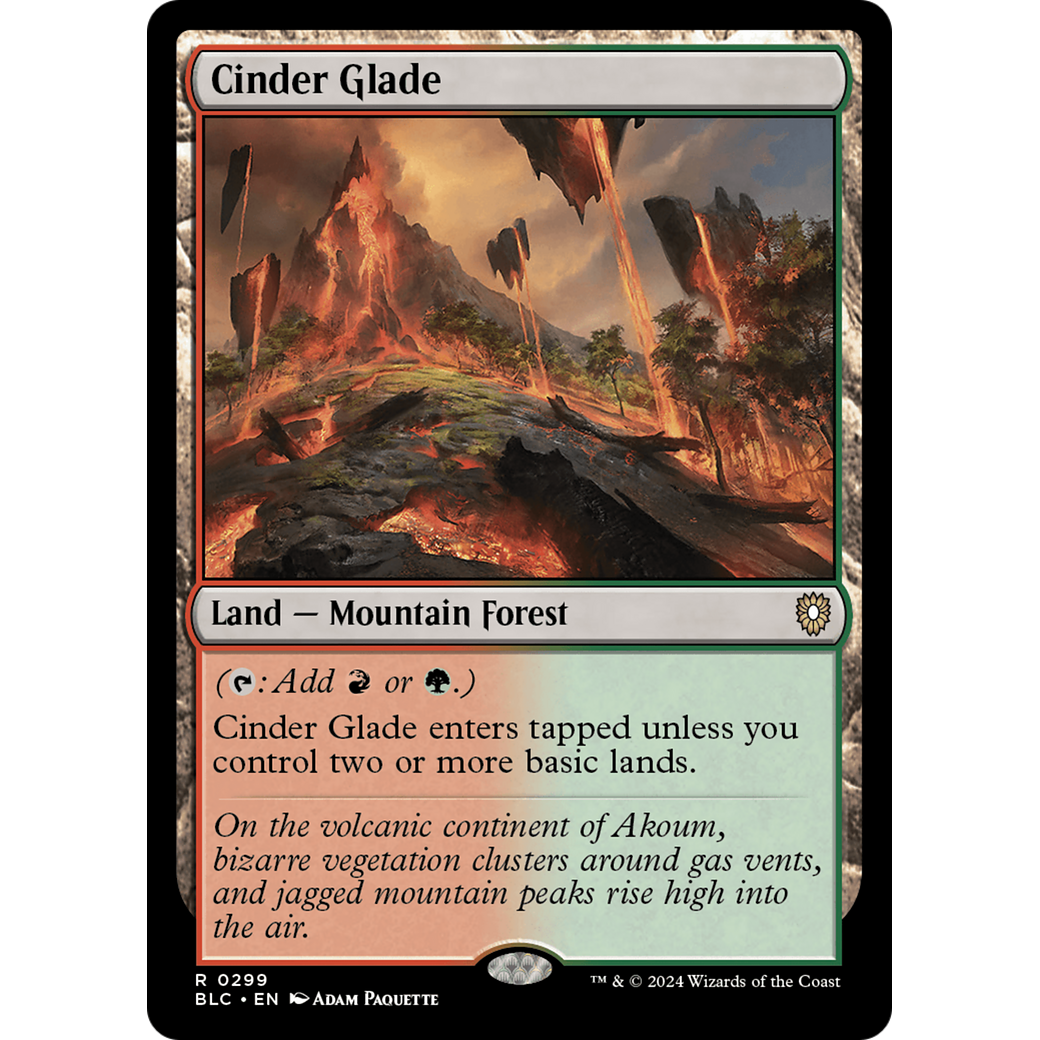 Cinder Glade (BLC-299) - Bloomburrow Commander