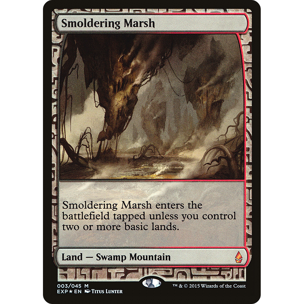 Smoldering Marsh (EXP-003) - Zendikar Expeditions Foil