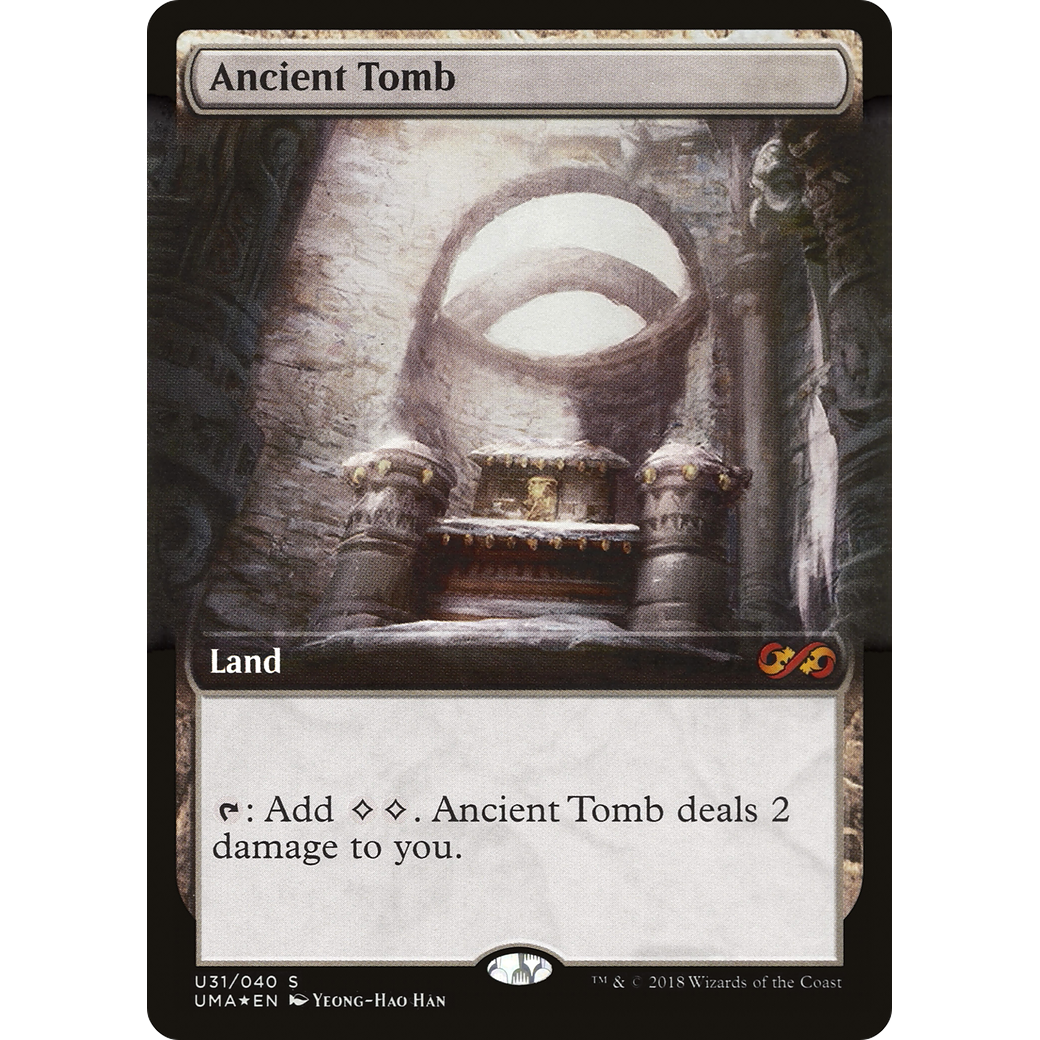 Ancient Tomb (UMA:BT-U31) - Ultimate Box Topper: (Extended Art) Foil