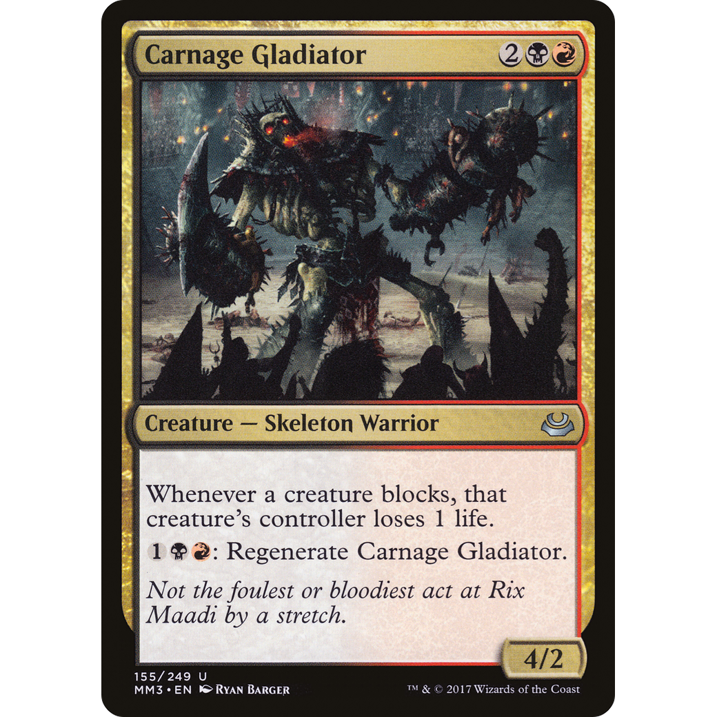Carnage Gladiator (MM3-155) - Modern Masters 2017